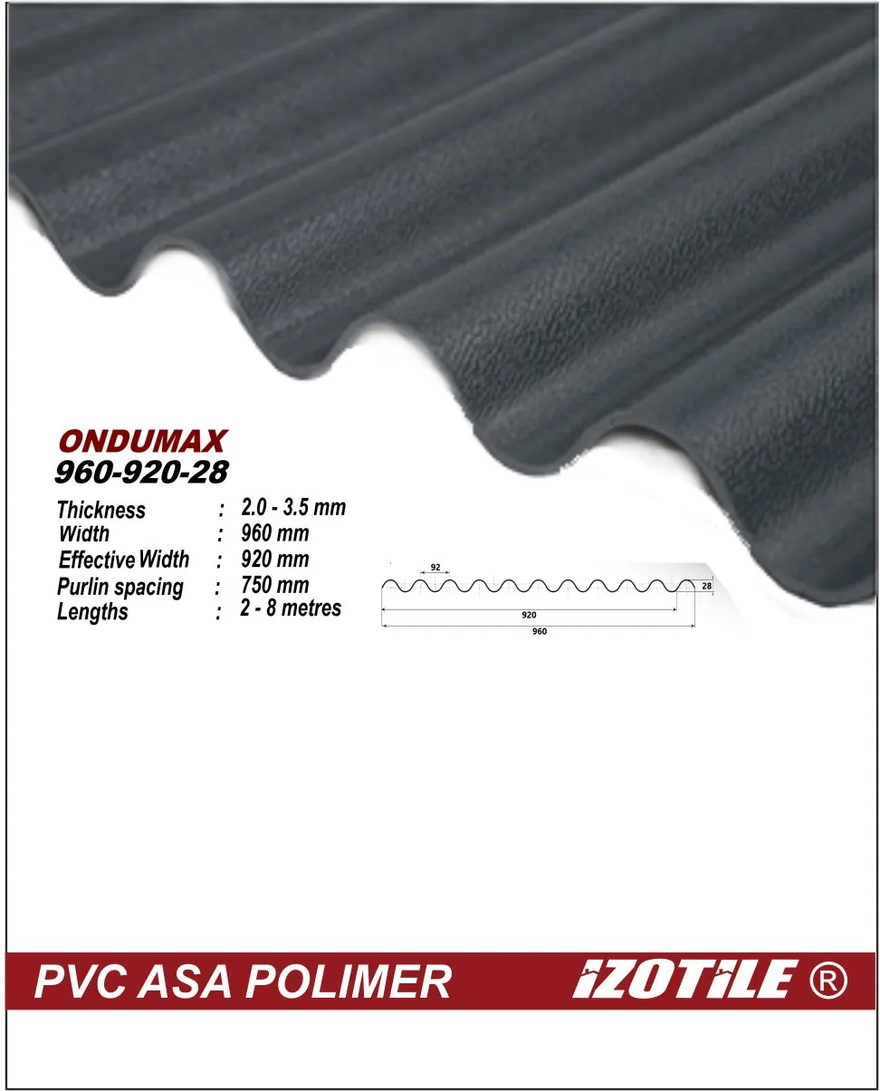 Izotile Ondumax Антроцит 960х2100 мм (2,02м2) 1 Polycarbonate.md Izotile Ondrumax Antracit cu dimensiunile 960x2100 mm (2,02 m²).