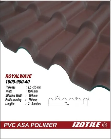 Izotile Royalwawe Шоколадный 1050х2200 мм (2,31м2)