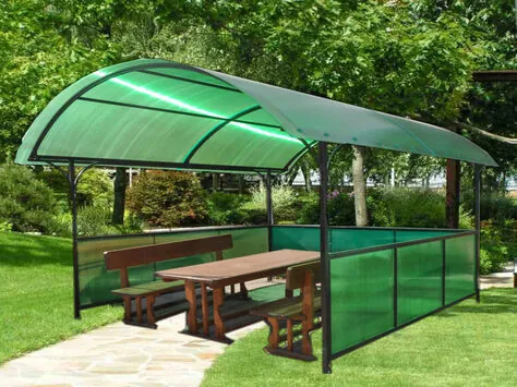Поликарбонат для беседки: какой выбрать? 6 Polycarbonate.md Policarbonat pentru foișor: pe care să-l alegi? - Polycarbonate.md